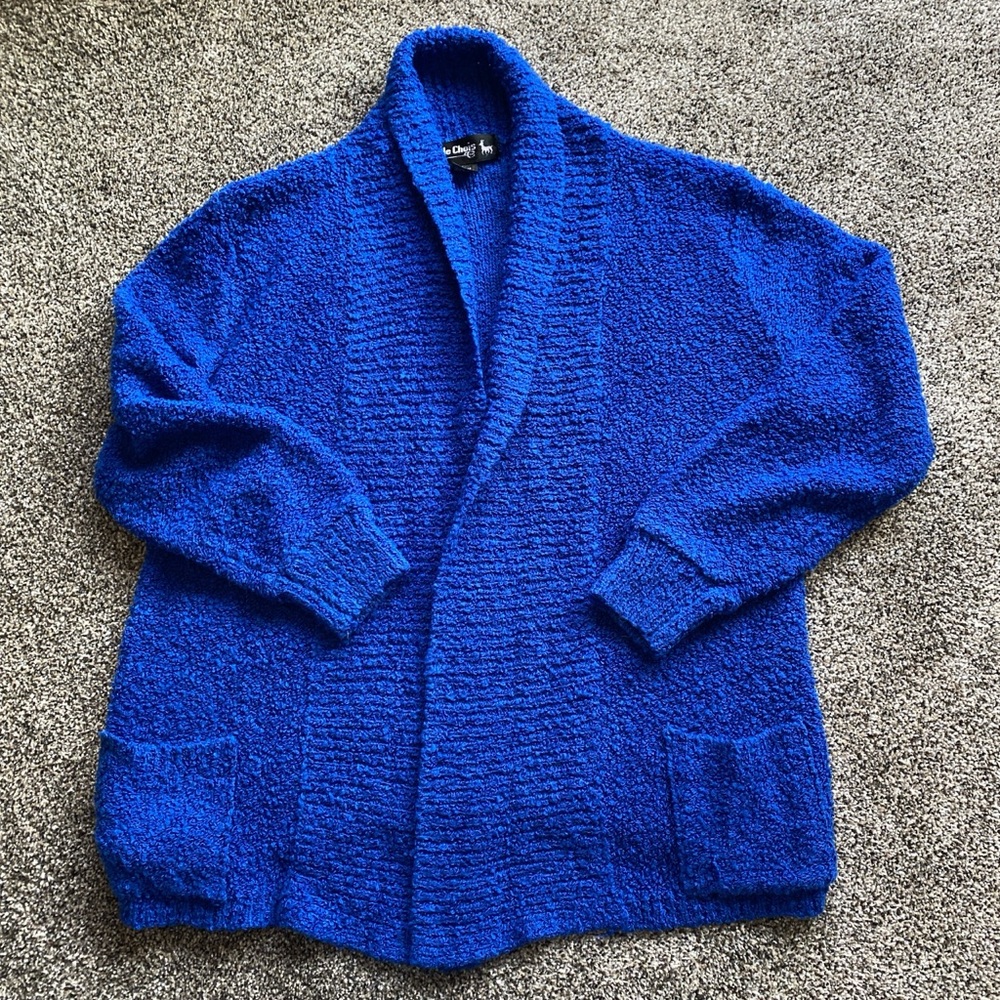 VTG Cozy Blue Cardigan
